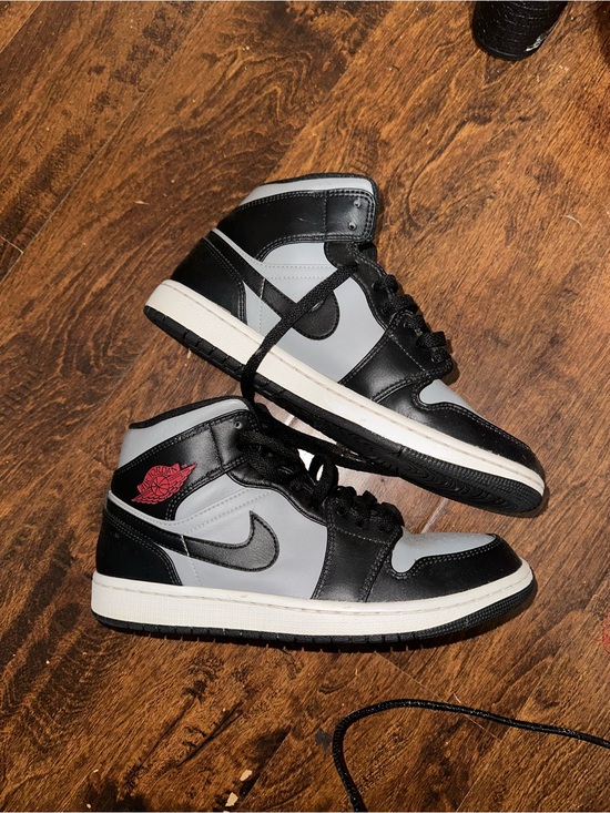 Jordan Other - Air Jordan Retro Men's Black and Gray High-Top Sneakers - Classic Athletic Style